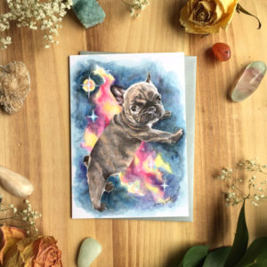 Buddy the Frenchie Card by Darcy Goedecke