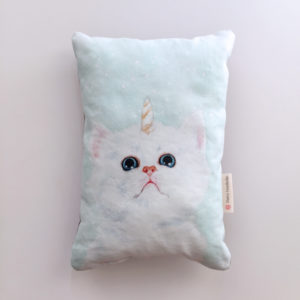 Kitticorn Mini Pillow by Darcy Goedecke