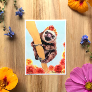 Elvis the Sloth Sticker