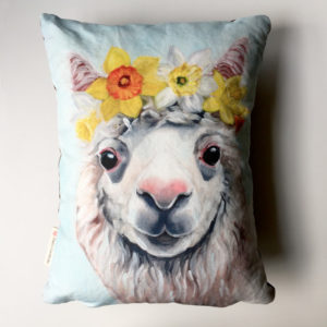 Daffodil Alpaca Pillow by Darcy Goedecke