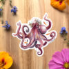 Lady Octopus Sticker by Darcy Goedecke