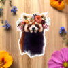 Red Panda Sticker by Darcy Goedecke