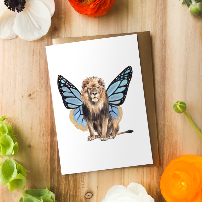 Flutter Lion Card