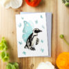 Flying Penguin Card by Darcy Goedecke