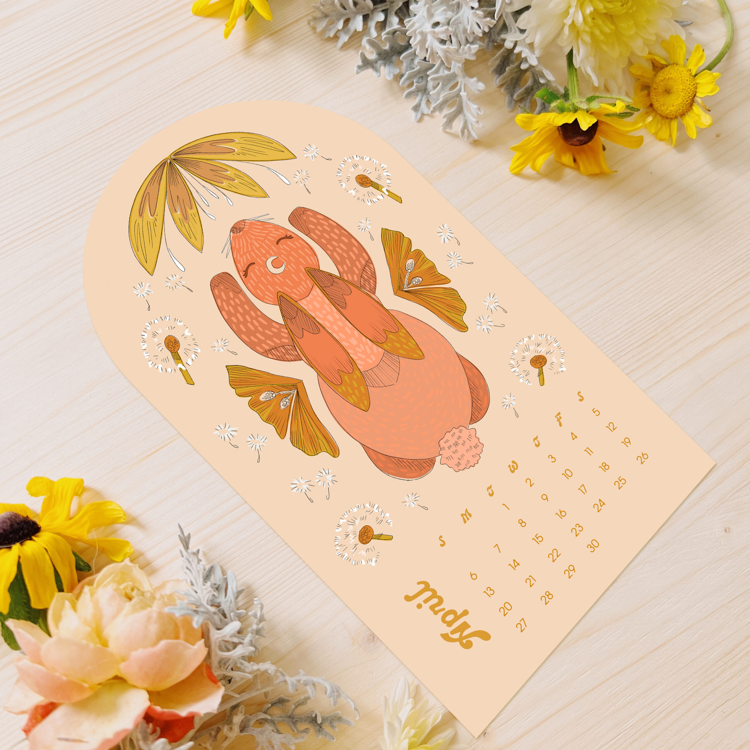 Bunny Calendar by Darcy Goedecke