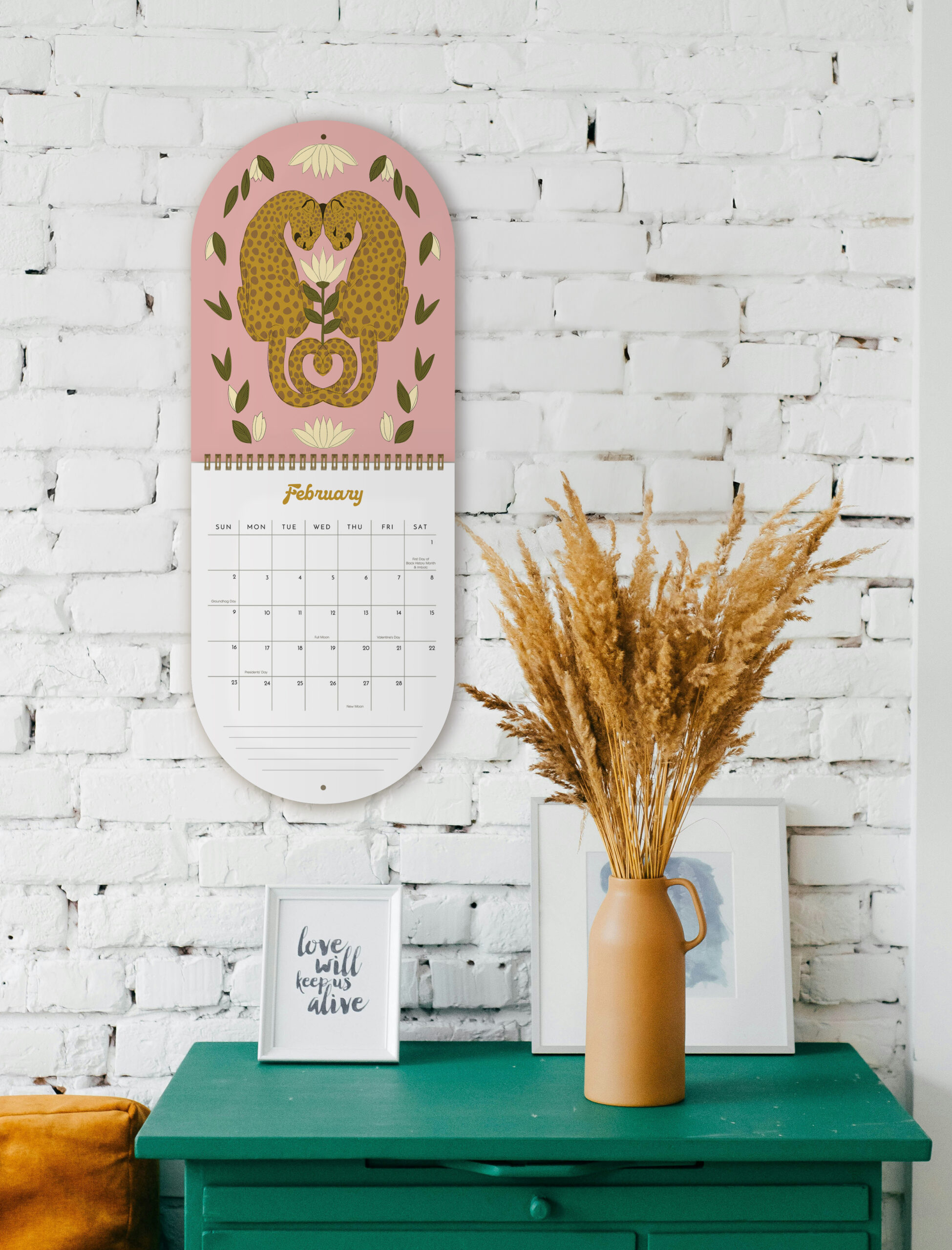 Hanging Calendar by Darcy Goedecke