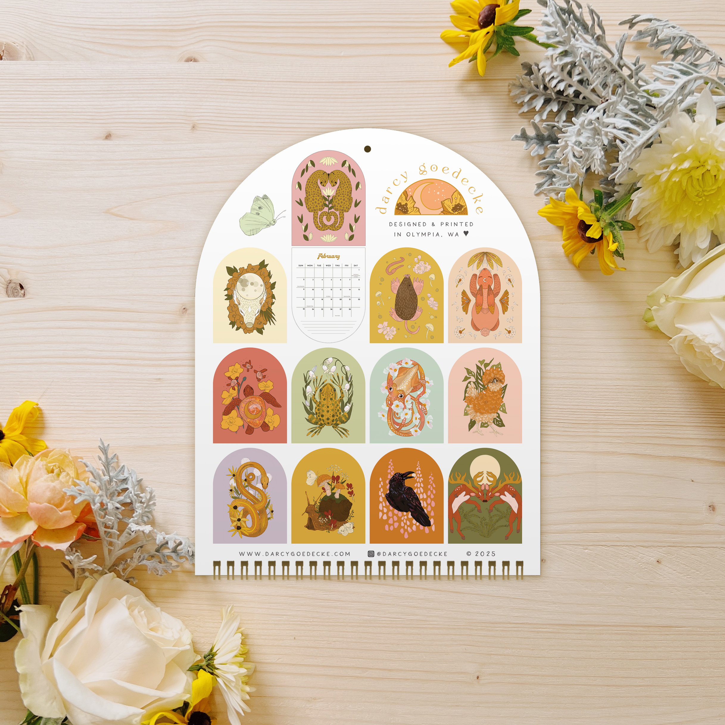 Hanging Calendar by Darcy Goedecke