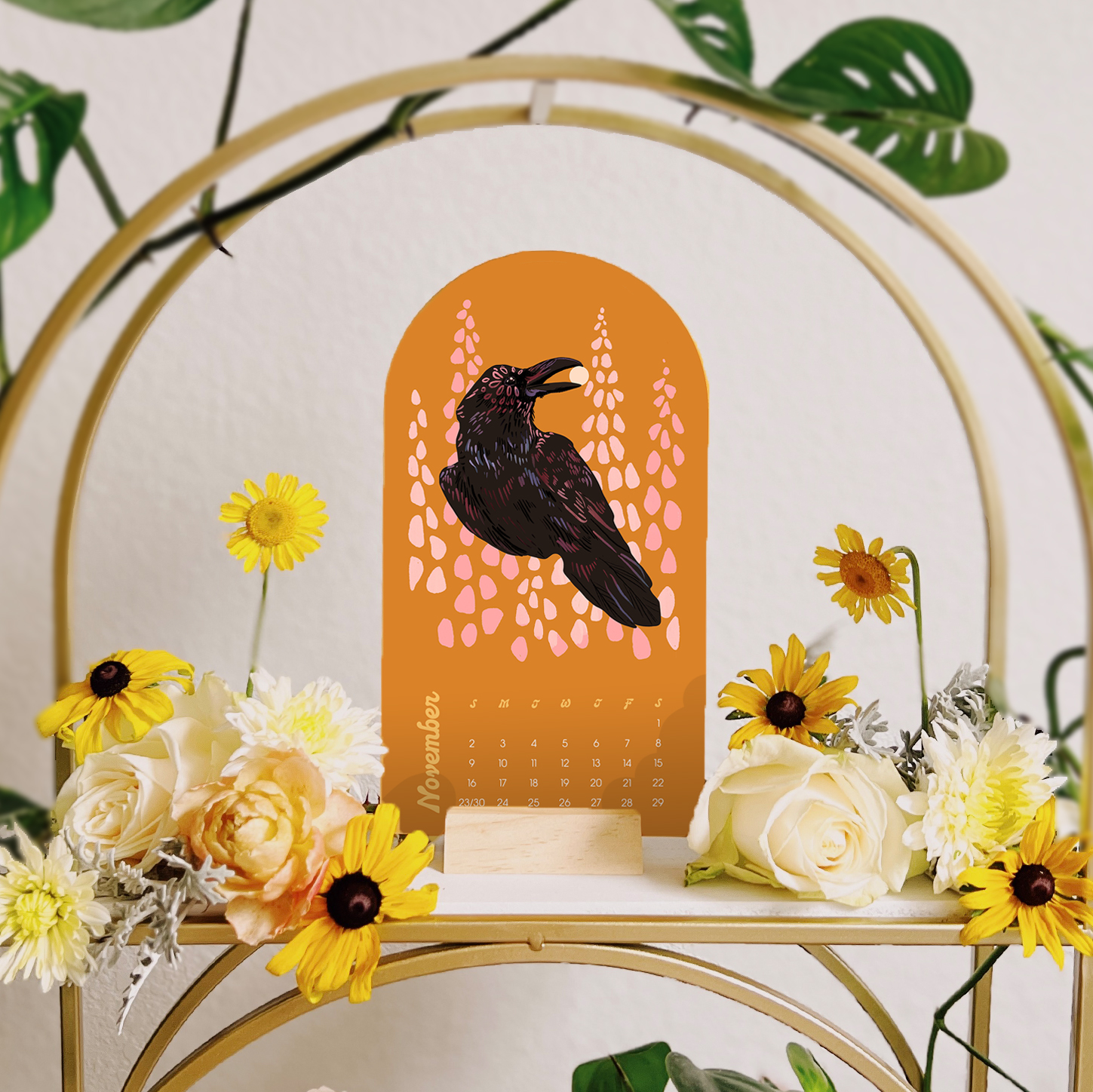 Raven Calendar by Darcy Goedecke